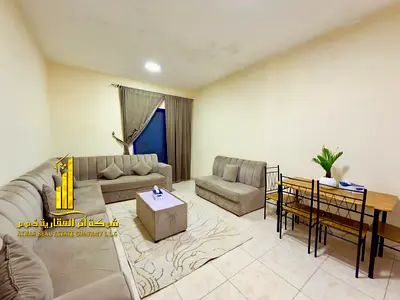 للإيجار الشهري بعجمان – شقه غرفتين وصاله ببلكونه أطلاله مفتوحه مميزه مفروشه بالكامل فرش راقي بمطبخ مجهز بالكامل بأحدث الأجهزه