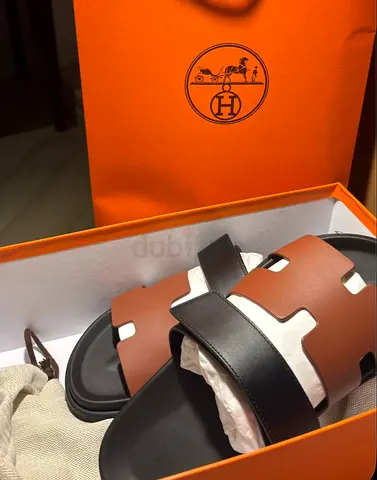 Hermes Chypre slides authentic with shoecase and box