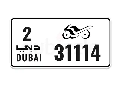 Motor cycle plate number