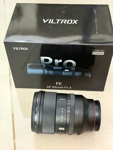 Sony 85mm f/1.4 Lens (Viltrox) - Good Condition, Box Included