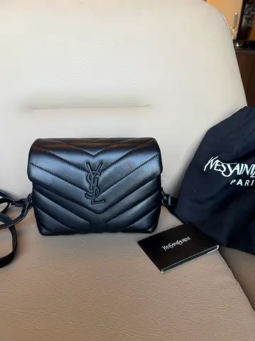 YSL Small Black Matelassé REPLICA -Shoulder Bag - Brand new