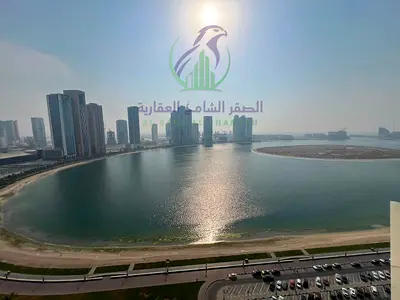 Three Bedroom Apartment for Rent in Al Taawun Corniche Sea View Free Air Conditioning Master Bedroom Master Maid Room Four Bathrooms Spacious Kitchen