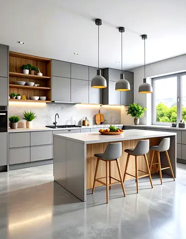 Custom Modern kitchen island