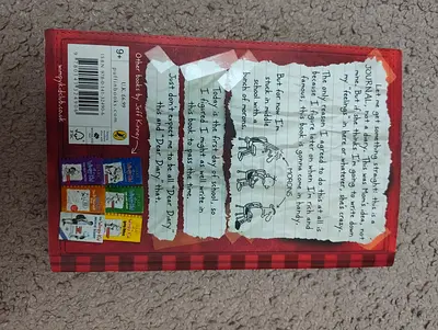 Diary of a Wimpy Kid (back cover) - Children's Fiction Book