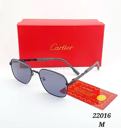 Cartier Men's Square Sunglasses with Original Box