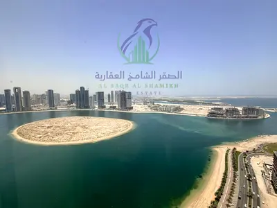 Luxury 2-bedroom apartment for rent on Al Khan Corniche with full sea view, maid room, free parking, free gym and pool. Premium location.