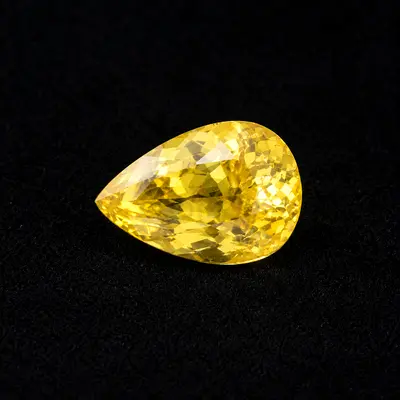 8.02ct Natural Ceylon Yellow Sapphire | Pear Cut