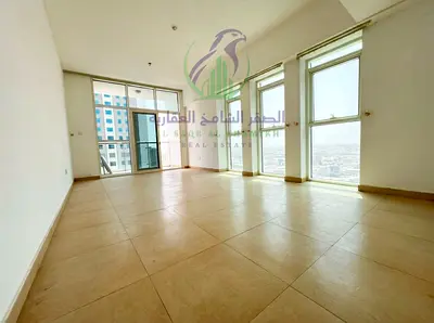Two Bedroom Apartment for Annual Rent in Al Taawun Sharjah with Modern Tower Panoramic Views Balcony Built-in Wardrobes Laundry Room Parking