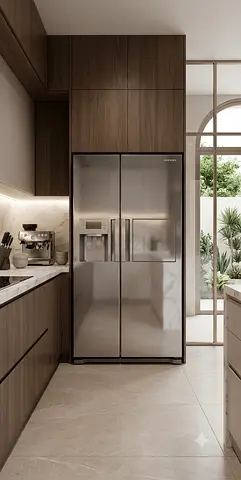 Samsung Side-by-Side Refrigerator Freezer – Water Dispenser & Ice Maker | Premium Modern Design