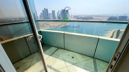 2BHK Luxury Apartment for Rent on Al Khan Corniche with 2 Master Rooms Sea View 2 Balconies Maid Master Room Laundry Room and Built In Wardrobes