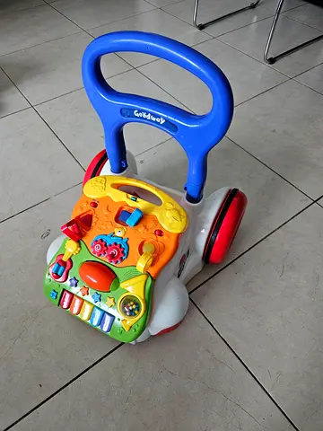 Goodbaby Baby Walker with Detachable Activity Board - White/Blue, Lightly Used