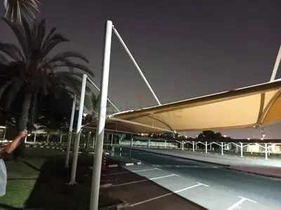Car Parking Shade Canopy - Fabric Sail Structure