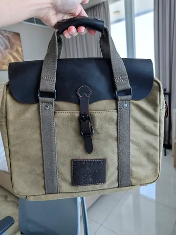Stumper & Fielding British Canvas & Leather Bag