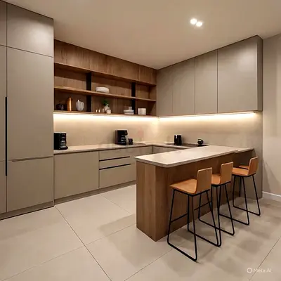 Custom Modern minimalist kitchen island