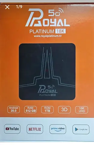 Royal Platinum 18K Android TV Box - With channels and Ott Movie's