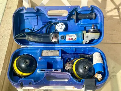 Used Viper Angle Grinder with Polishing Pads and Case