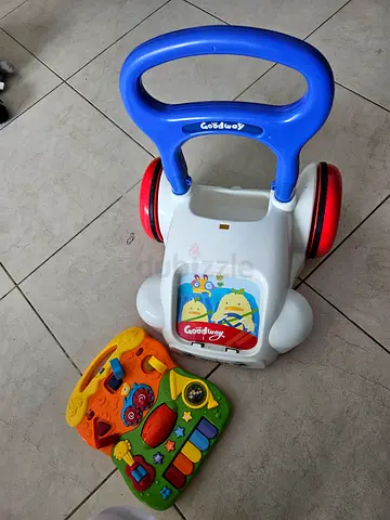 Goodbaby Baby Walker with Detachable Activity Board - White/Blue, Lightly Used