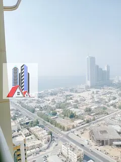 3 BHK Sea View For Rent In Ajman One Tower With Parking.