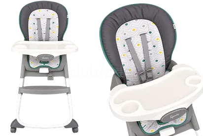 Ingenuity Full Course 6-in-1 High Chair - Baby to 5 Years Old, 6 Convertible Modes, 2 Dishwasher Saf
