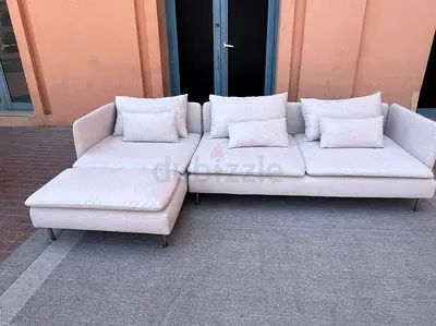 Perfect condition IKEA Sodhremn L Shape Sofa Beige