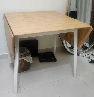 Dining table and chairs