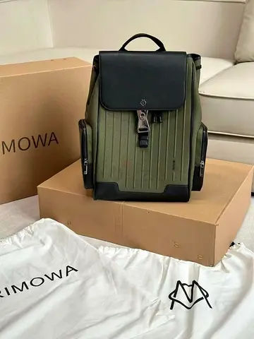 Rimowa green backpack