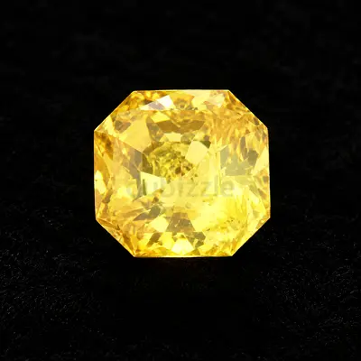 12.93ct Natural Ceylon Yellow Sapphire | Radiant Cut