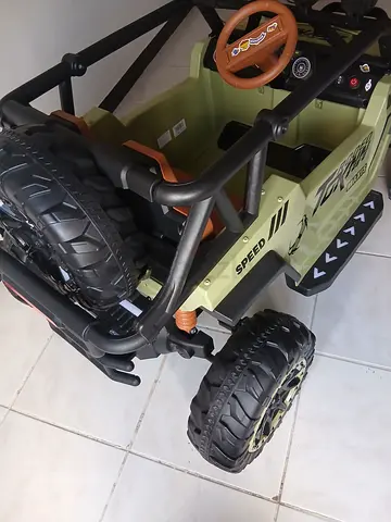 Kids Electric Ride-On Jeep 12V - Military Green, Good Condition