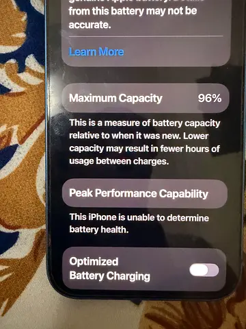 iPhone 13 in good condition — 96% battery health, and 128Gb with charging cable and 2-3 back covers