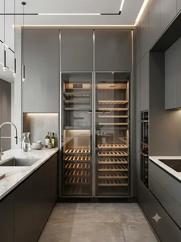 Gaggenau Slimline Wine Fridge – 45cm Width | Dual Temperature Zones | Premium Built-In Design
