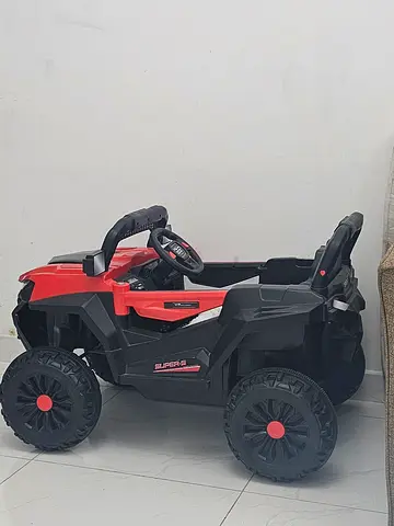 Battery-Powered Kids Ride-On Car - Red/Black, Good Condition