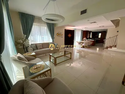 Furnished 3BR Villa | Sydney Villas JVC | Multiple Balconies & City Views