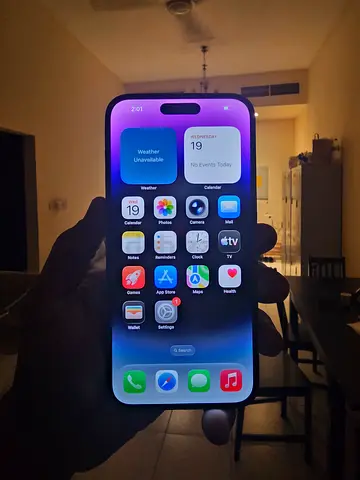 Iphone 14 pro Max 256Gb TDRA 1physical + Esim All Geniune just face ID fail battery health 100%
