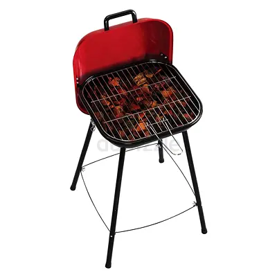 Portable Charcoal BBQ Grill with Lid and Stand - Product Never Used.