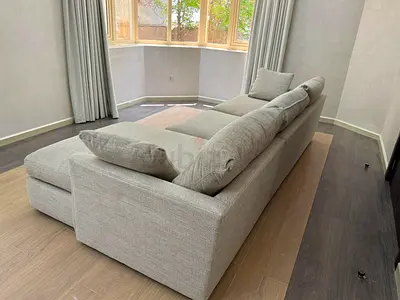 Crate&barrel lounge deep L shape sofa