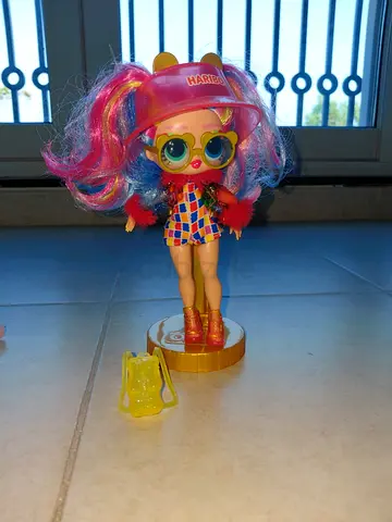 lol collectible fashion doll with colorful hair and accessories