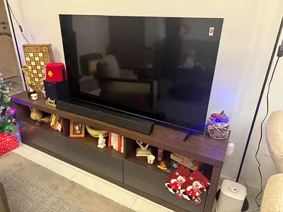 Samsung 55" Smart LED TV with Soundbar - Good Condition