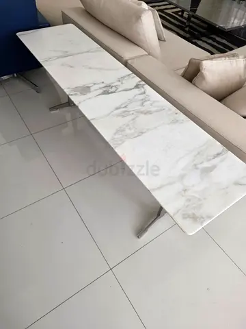New Flexform Italy matte marble side table 180cm