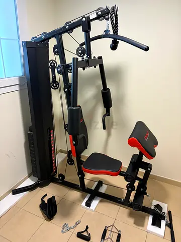 Multi-Function Home Gym Station with Weight Stack - Compact Full Body Workout