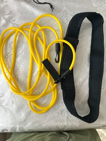 Swimming Waist Belt with Yellow Resistance Tube