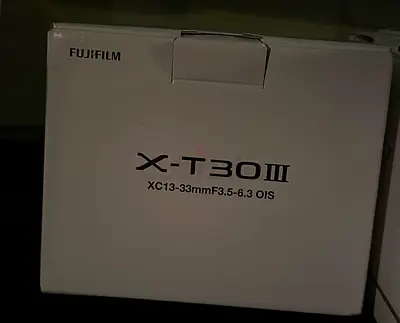 Fujifilm X-T30 III camera (boxed) with XC13-33mm kit lens