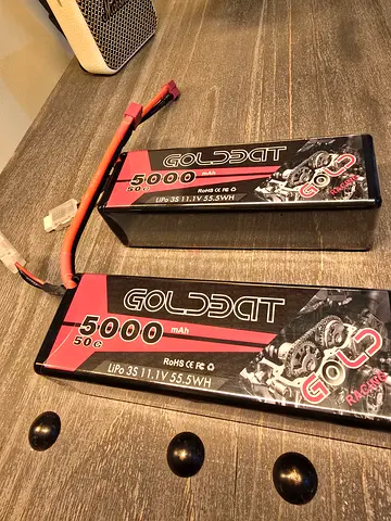 Goldbat 3S LiPo Batteries 5000mAh 50C Deans T-Plug (2 Pieces)