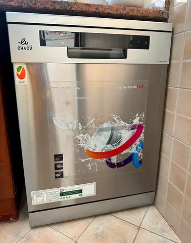 Evvoli stainless steel freestanding dishwasher