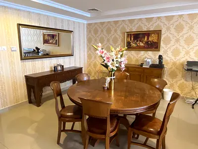Dinning table with 6 chairs and 2 Cabinets set