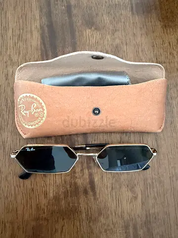 Ray Ban Yevi Hexagonal Sunglasses Gold