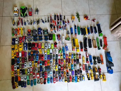 Large Assortment of Toy Cars and Vehicles - Over 300 Pieces