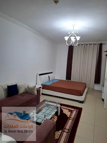 Furnished Studio for Monthly Rent in Ajman – Al Yasmeen Towers (Al Jerf 2)