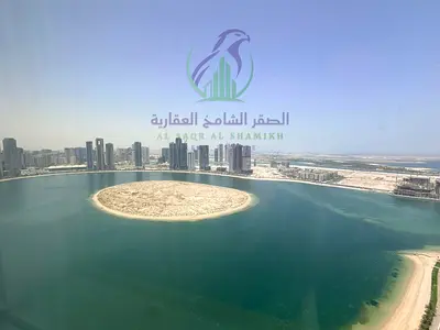 Two Bedroom Apartment for Annual Rent in Al Khan Sharjah with Sea View Master Maid Room Free Parking Gym and Swimming Pool in a Premium Tower