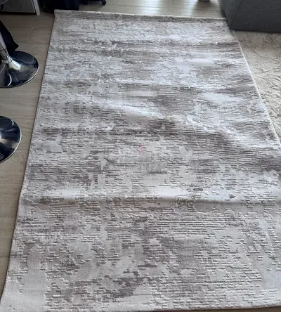 Light Beige Abstract Modern Area Rug - BRAND NEW