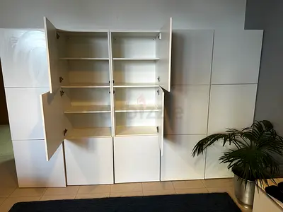 White Modular Storage Cabinet System - 5 Units (IKEA)